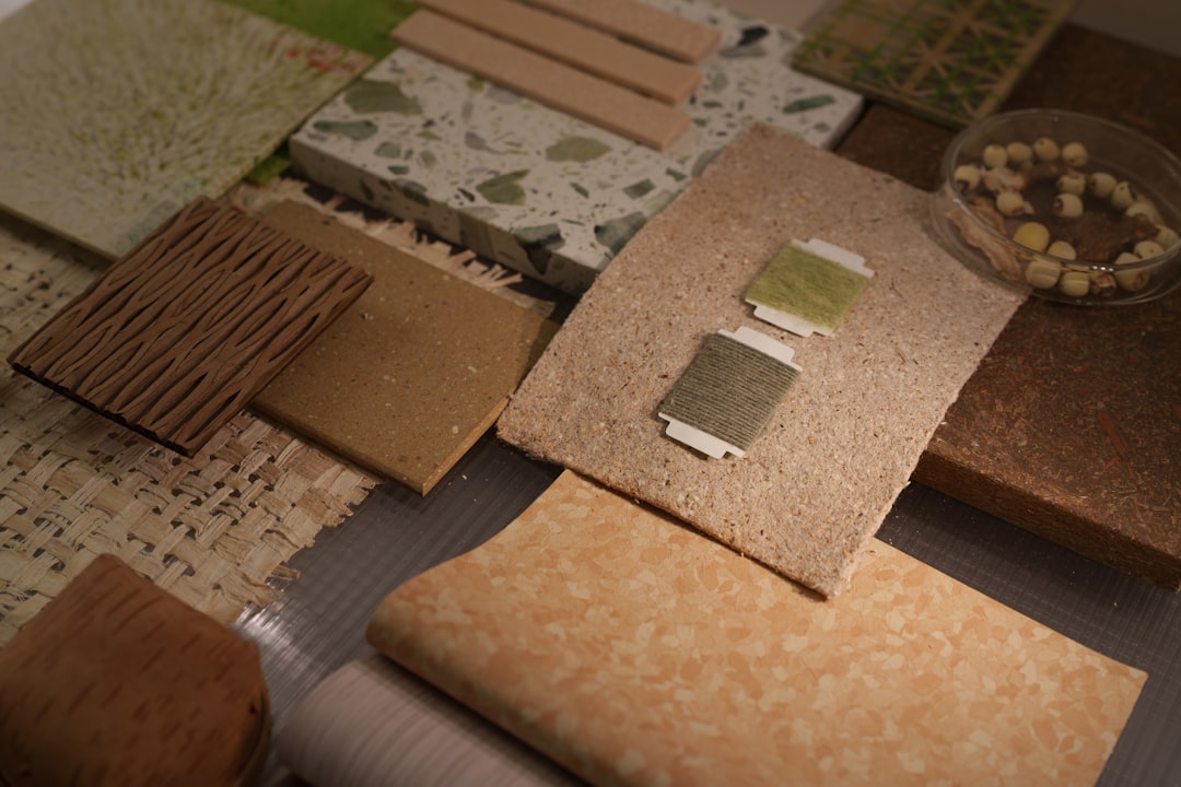 Eco-friendly material samples